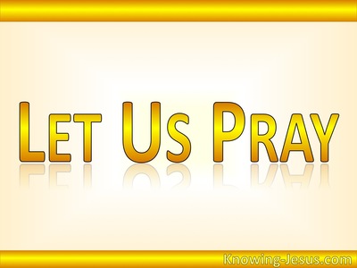 Let Us Pray (yellow)